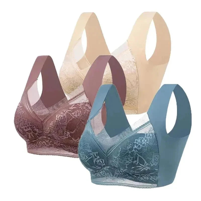 Kit 3 unidades Sutiã Helena em renda - BLACK FRIDAY