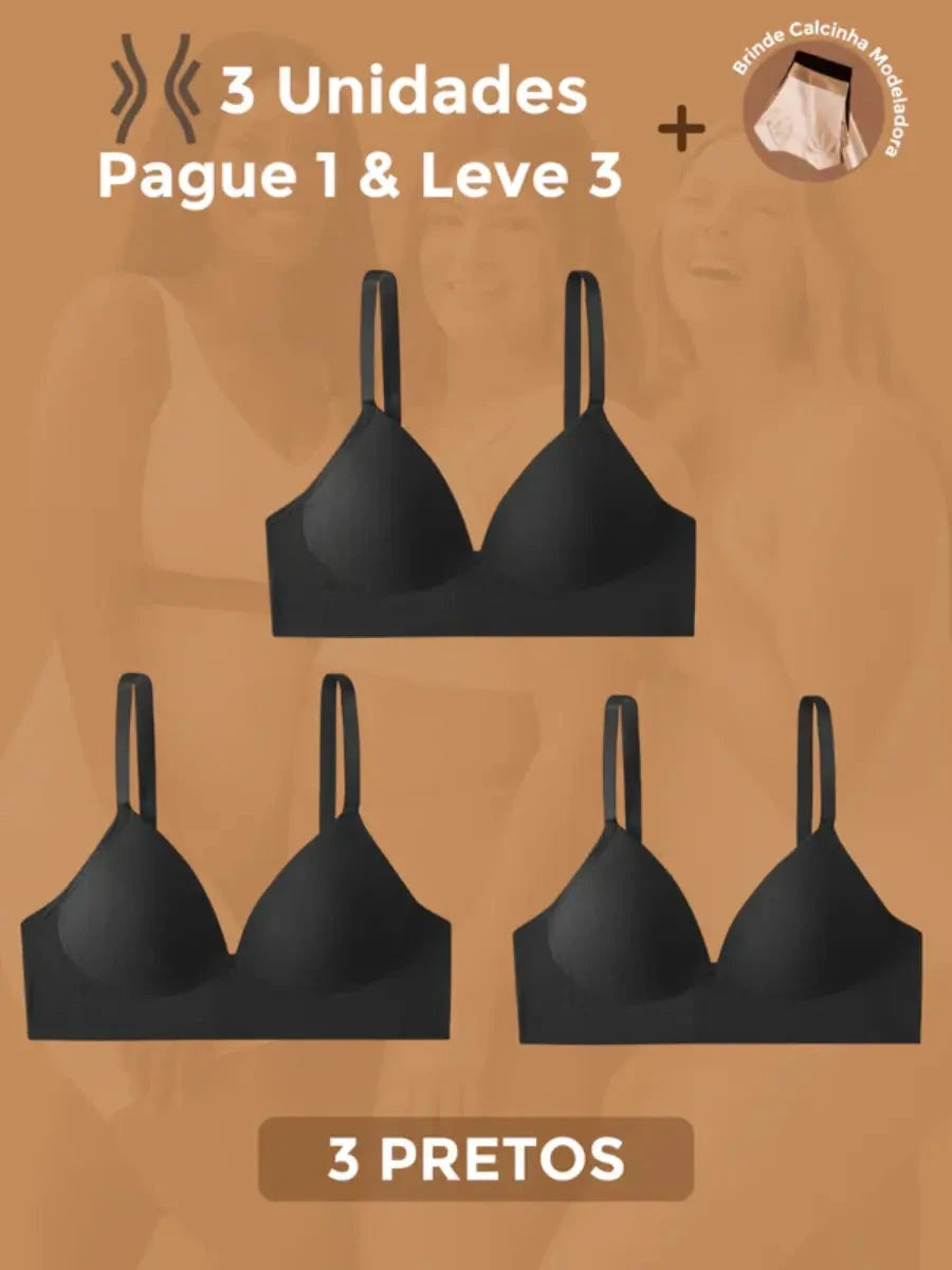 Sutiã Modelador Libelle (Compre 1 & Leve 3) - Máxima sustentação e conforto